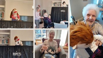 Redcar care home Residents enjoy puppet show